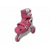 Dětské kolečkové brusle sportwell trek/inline Růžové