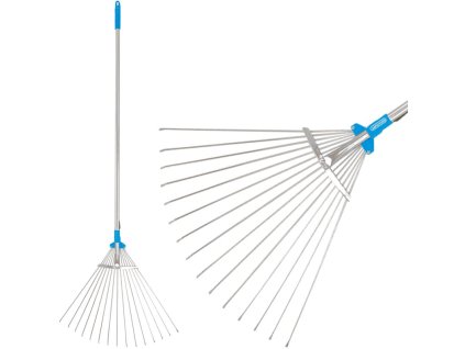 Hrable na lístie AQUACRAFT® 380310, PREMIUM, záhradné, vejárové, nastaviteľné, ALU násada