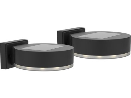 Lampa Strend Pro na stenu/plot, SMD LED, solárna, bal. 2 ks, 14x12x5,5 cm