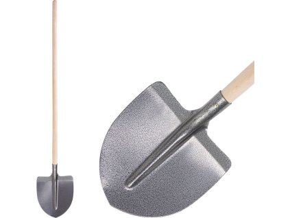 Lopata S510SLK.WH špicatá, KomaXit, drevená násada
