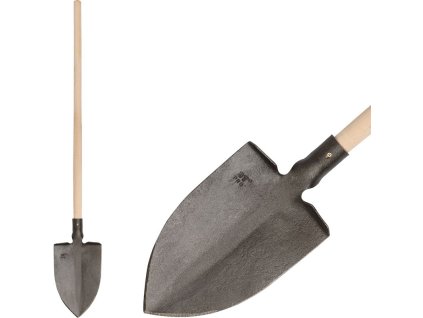 Rýľ Gardex 1300 g, kovaný, so stupačkou, drevená násada