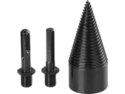 Tŕň Strend Pro, štiepací klin, kužeľ, 42 mm, adaptéry HEX 1/2" a SDS+, na drevo