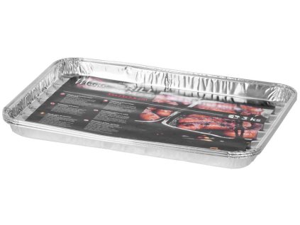 Miska MagicHome 34x23x2.5 cm, 3 ks, obdĺžniková, perforovaná, ALU