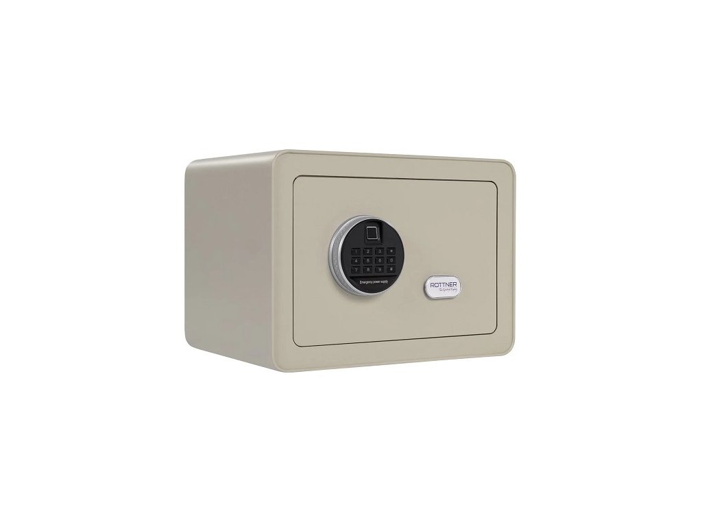 rottner moebeltresor vintage grey el fingerprint T06505 vs