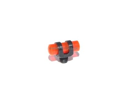 Muška so svetlovodným vláknom 3,5x10,5mm - červená, závit 3mm