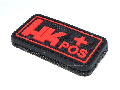HK D - Nášivka s krvnou skupinou "+ Pos", Red (velcro), 947193