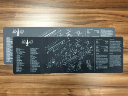 Podložka na čistenie mot. AK47, rozmer: 30,0x92,0x0,3cm, čierna