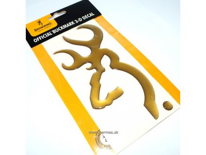 Browning D - Nálepka "3D Buckmark 6" - Gold", Art.: 3922017316