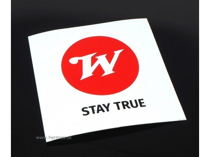 Winchester D - Nálepka "W - Stay True" 7,5x7,5cm, RZWSTICK