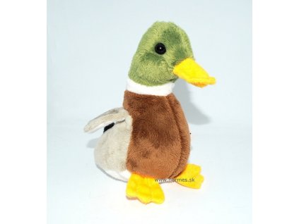 Plyšová hračka - Káčer so zvukom 6,5" Mallard Duck w/bean, L57035R