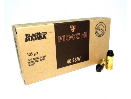 Fiocchi .40S&W FMJ TC 135gr., Black Mamba - Top Defence, Kat.: 700415