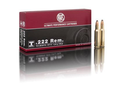 RWS .222Rem. TM 3,24g./50gr. (Softpoint Pointed), Kat.: 2116405
