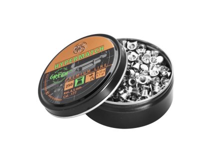 RWS Diabolo "HyperMatch" Green kal.: 4,5mm/.177 - 0,3g./5gr. /250ks/