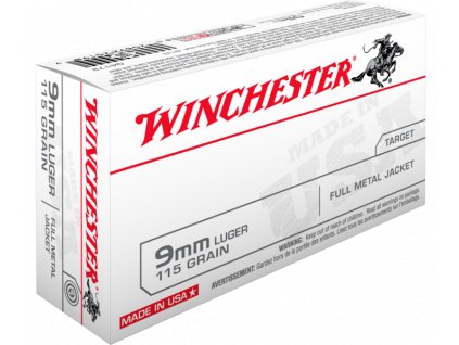 Winchester 9mmLuger 7,45g./115gr. FMJ, Q4172B