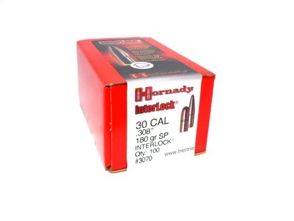 Hornady - Strely .308/.30 InterLock, 180gr. SP, 100ks, Kat. 3070
