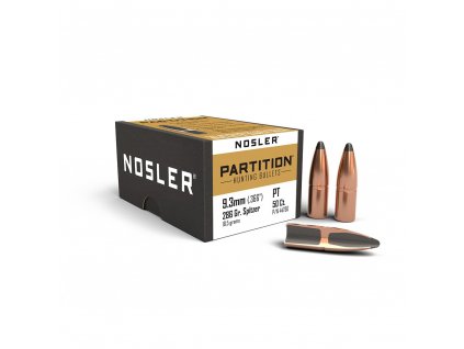 Nosler - Strely .366/9,3mm, 286gr./18,5g. SP Partition, 50ks, 44750