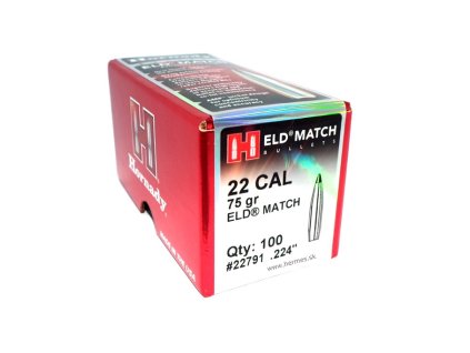 Hornady - Strely .224/.22 ELD Match, 75gr., 100ks, Kat. 22791