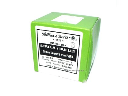 SB - Strely 9mmLuger(Para) SP 8,0g./124grs, 100ks, Kat.: V319270