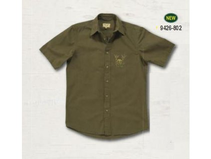 Univers - Košeľa s výšivkou diviak - zelená, Art: 94260802