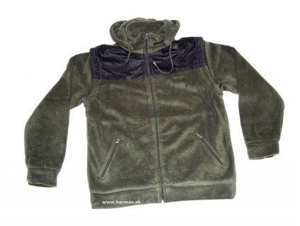 Univers - Mikina, rukávy na zips, Fleece, zelená, Art.: 9655003