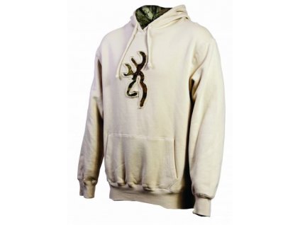 Browning D - Mikina béžová Buckmark Camo Sweatshirt, BRI35000811