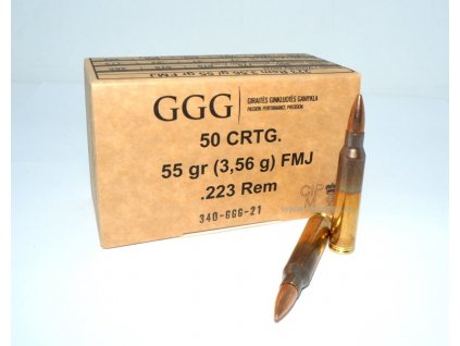GGG .223Rem. FMJ 3,56g./55gr. GPR11 - Giraités Ginkluotés Gamykla