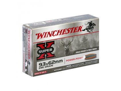 naboj 93 x 62 mm power point 185 g 286 grs winchester