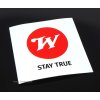 Winchester D - Nálepka "W - Stay True" 7,5x7,5cm, RZWSTICK