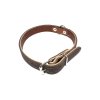 Obojok na psa 21 kožený, celková dĺžka 45cm /DU (S-45cm)