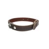 Obojok na psa 21 kožený, celková dĺžka 45cm /DU (S-45cm)