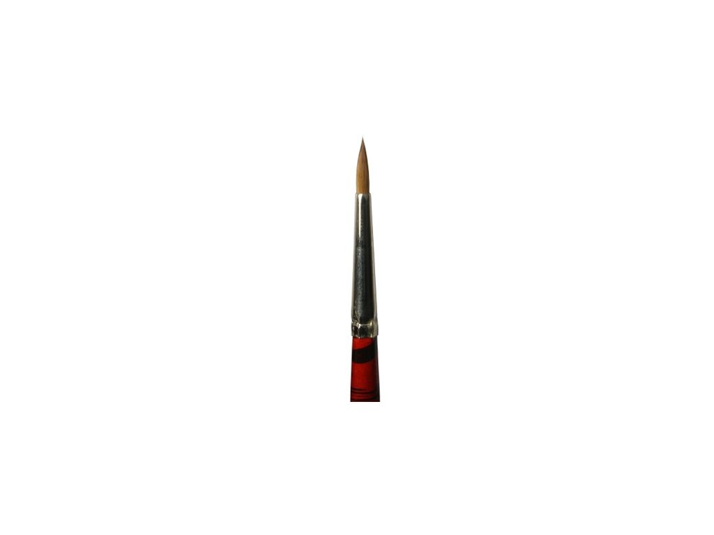 Kulatý štětec s krátkým vlasem 4 LifeColor Pure red sable