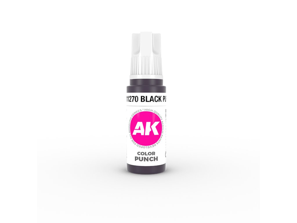 AK Interactive: 3GEN Acrylics - Black Puprple COLOR PUNCH