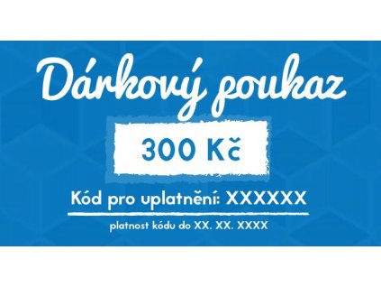 Dárkový poukaz 300 Kč (online)