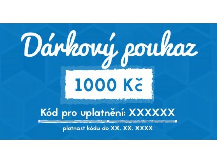 Dárkový poukaz 1000 Kč (online)