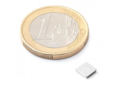 Neodymový kvádrový magnet 5x5x1 mm (1ks)