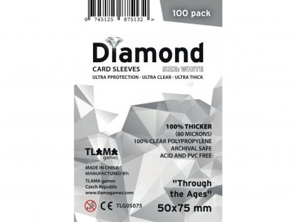 Obaly na karty Diamond White: "Through the Ages" (50x75 mm) 100 ks