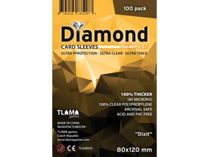 Obaly na karty Diamond Gold: "Dixit" (80x120 mm) 100 ks