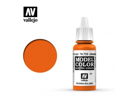 Barva Vallejo Model Color 70733 Orange Fluo (17ml)