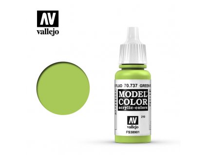 Barva Vallejo Model Color 70737 Green Fluo (17ml)