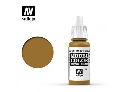 Barva Vallejo Model Color 70801 Brass (17ml)
