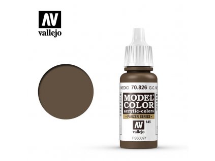 Barva Vallejo Model Color 70826 German Cam.Med.Brown (17ml)