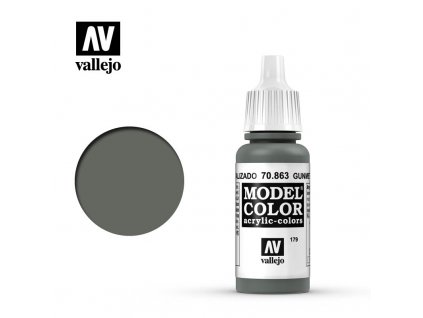 Barva Vallejo Model Color 70863 Gunmetal Grey (17ml)