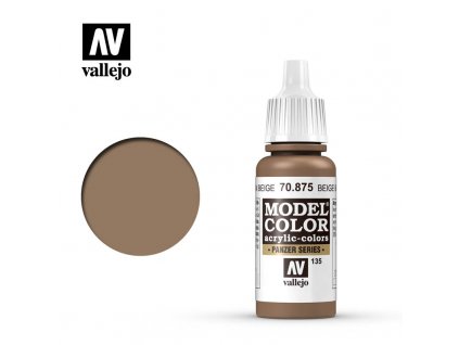 Barva Vallejo Model Color 70875 Beige Brown (17ml)