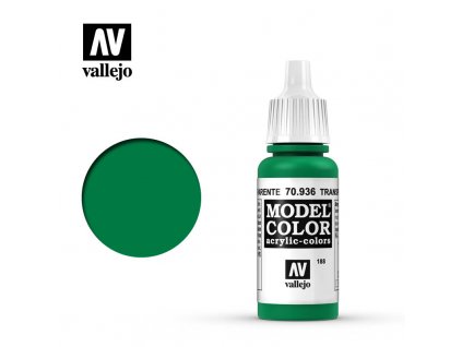 Barva Vallejo Model Color 70936 Transparent Green (17ml)