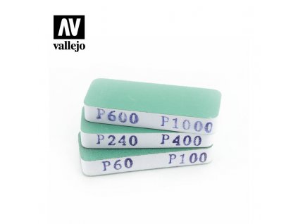 Vallejo T04004 3x brusné houbičky oboustranné (80x30x12mm)