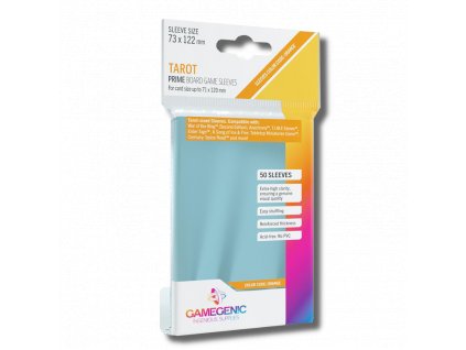 Gamegenic - PRIME Tarot-Sized Sleeves 73 x 122 mm - Clear (50 Sleeves)