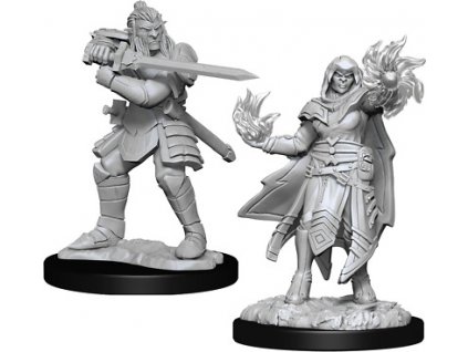 D&D Nolzur's Marvelous Miniatures: Hobgoblin Fighter Male & Hobgoblin Wizard Female