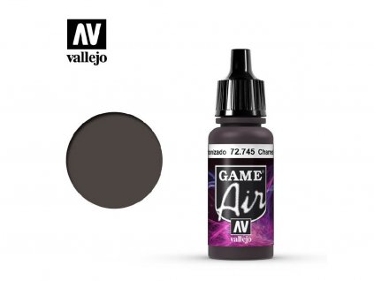 Barva Vallejo Game Air 72745 Charred Brown (17ml)