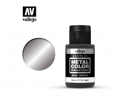 Barva Vallejo Metal Color 77712 Steel (32ml)