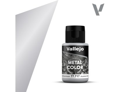 Barva Vallejo Metal Color 77717 Dull Aluminium (32ml)